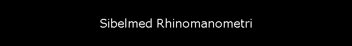 Sibelmed Rhinomanometri